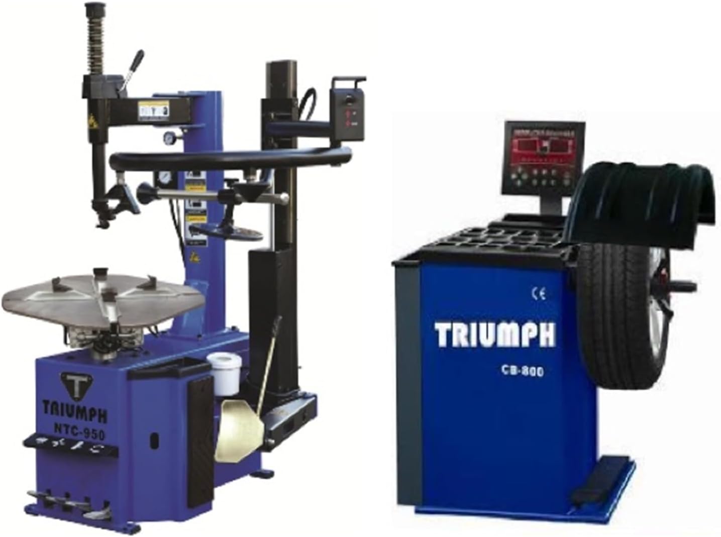 TRIUMPH NTC950-1 & NTB-800 Tire Changer Wheel Balancer Service Combo Package